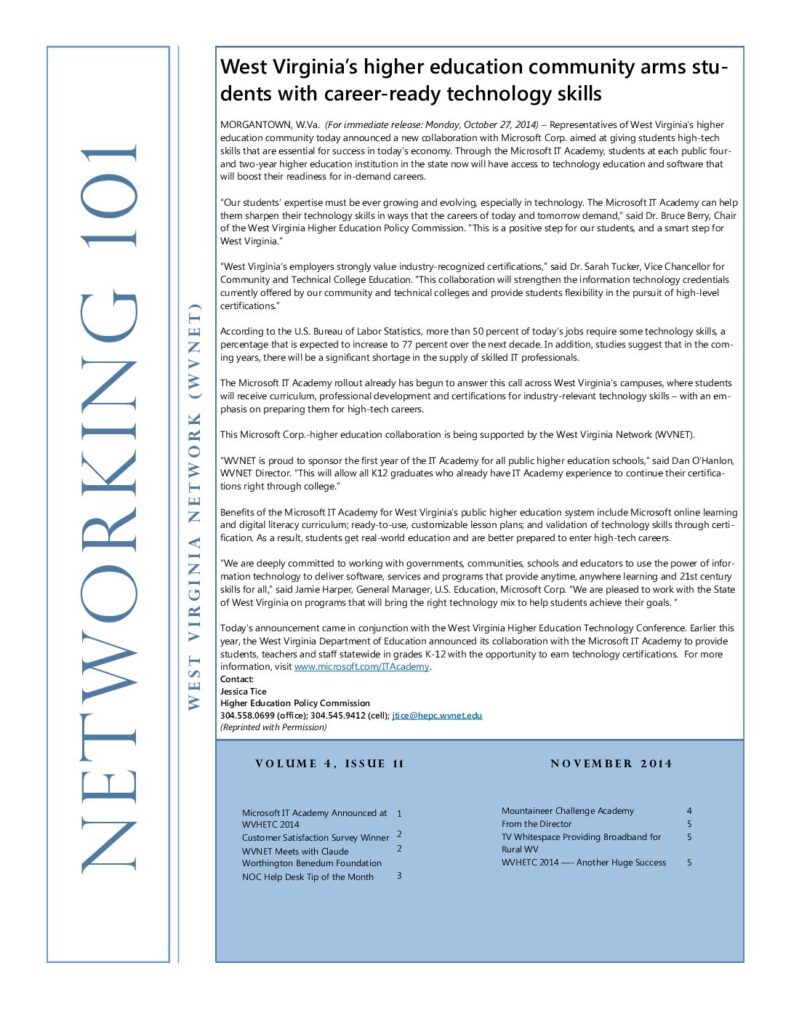 thumbnail of WVNETNewsletter_2014_11